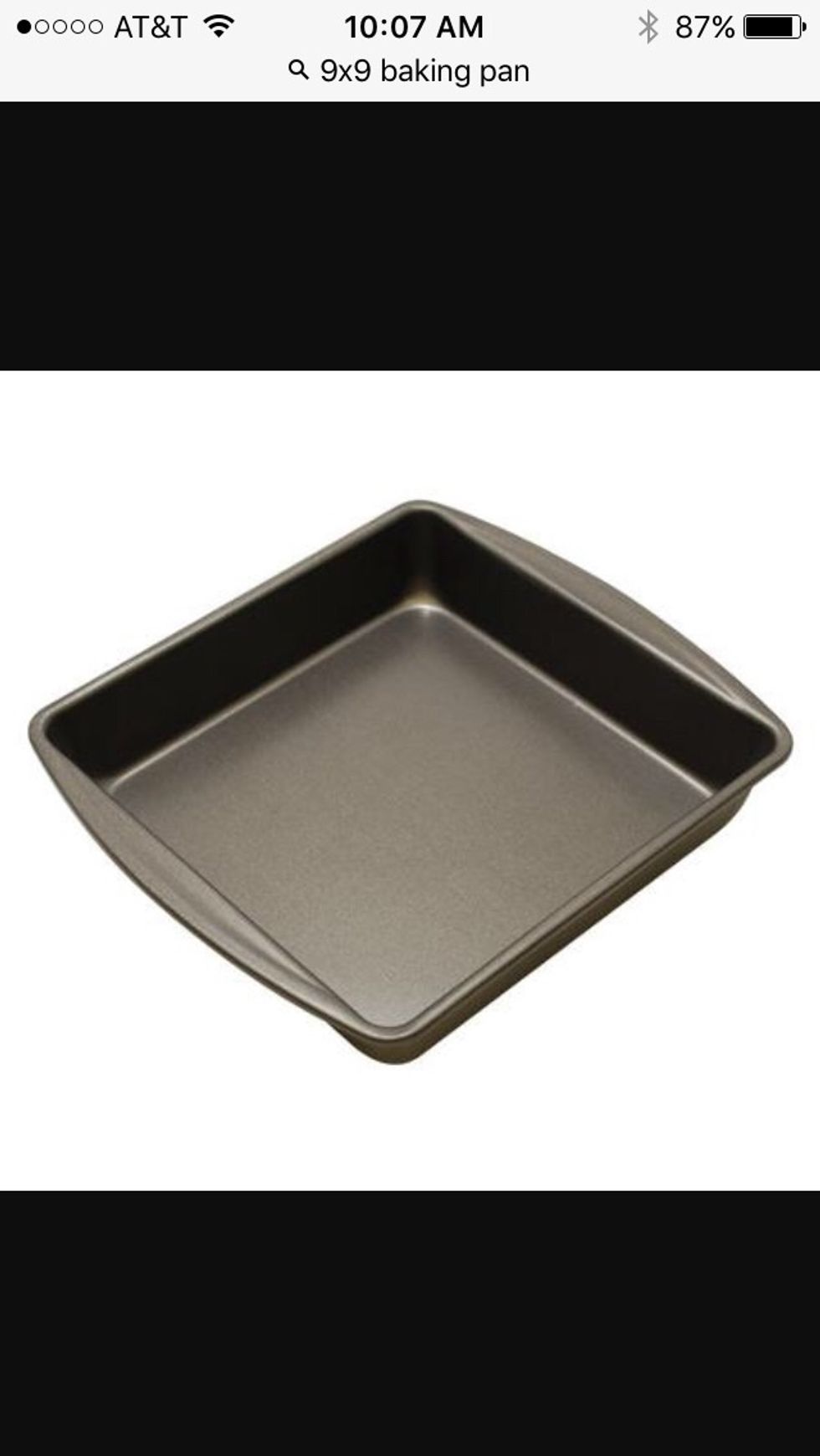 This is a 9*9 baking pan. Used to make brownies. I can use this to make brownies.