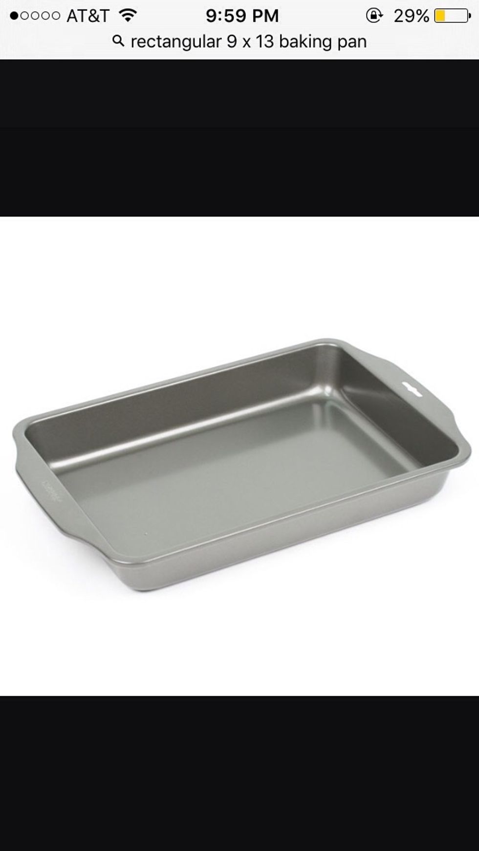 This is a 9x13 rectangular baking pan. This can be used to make cakes. I can you this to make a big cake.