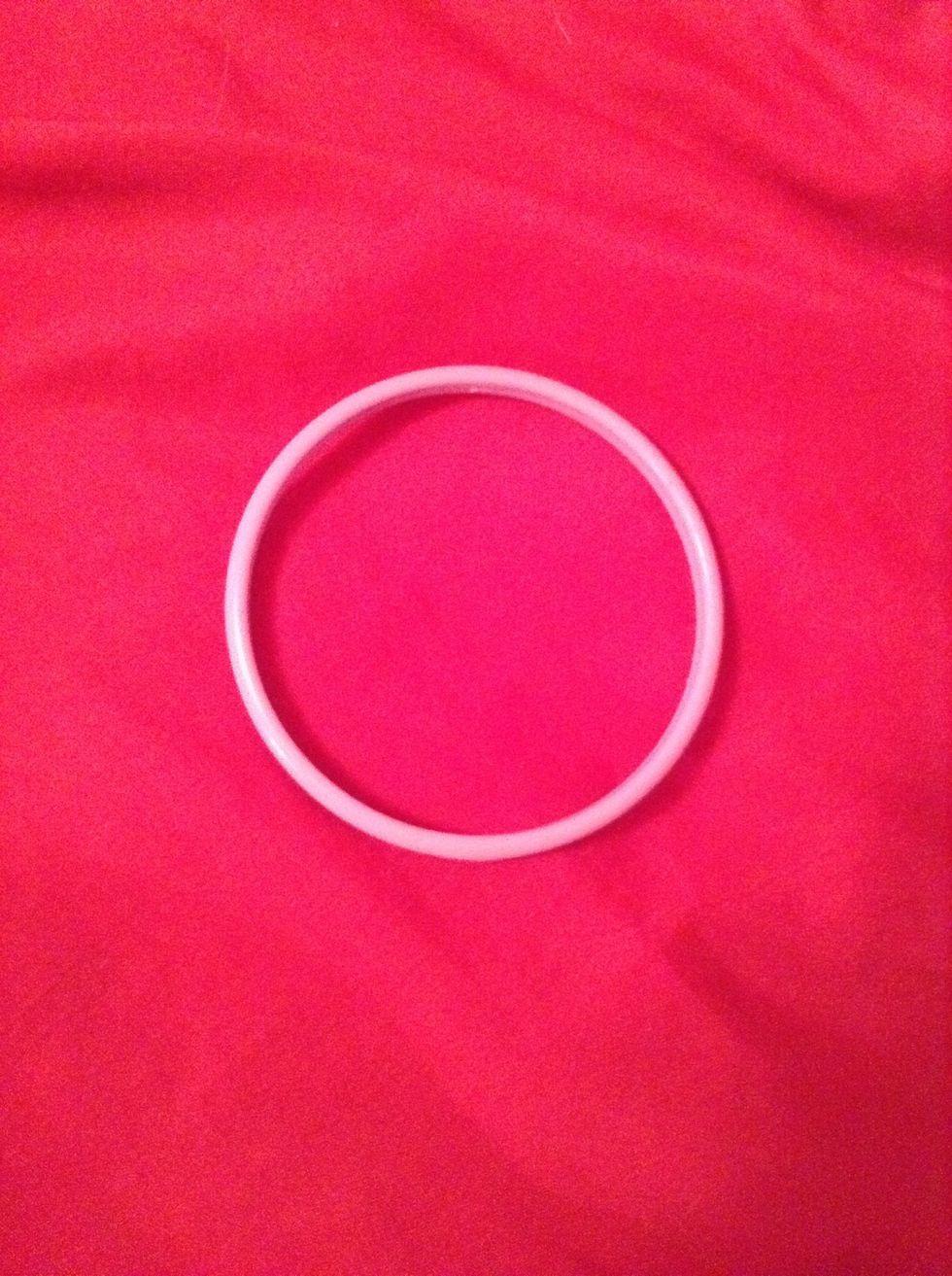 This is a bracelet I chose. Make sure it is hard plastic