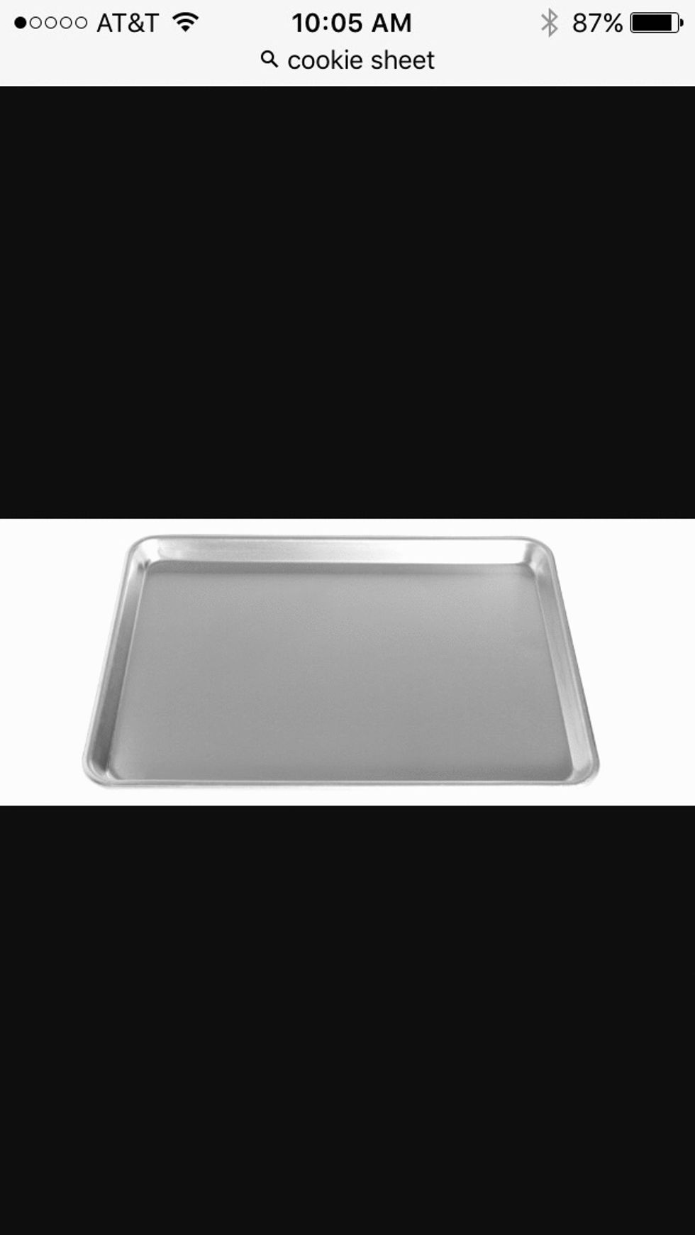 This is a cookie sheet it is used to cook cookies I can use this to cook cookies