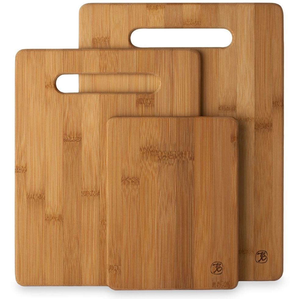 This is a cutting board it is used to cut food on with a knife I can use it when I cut vegetables