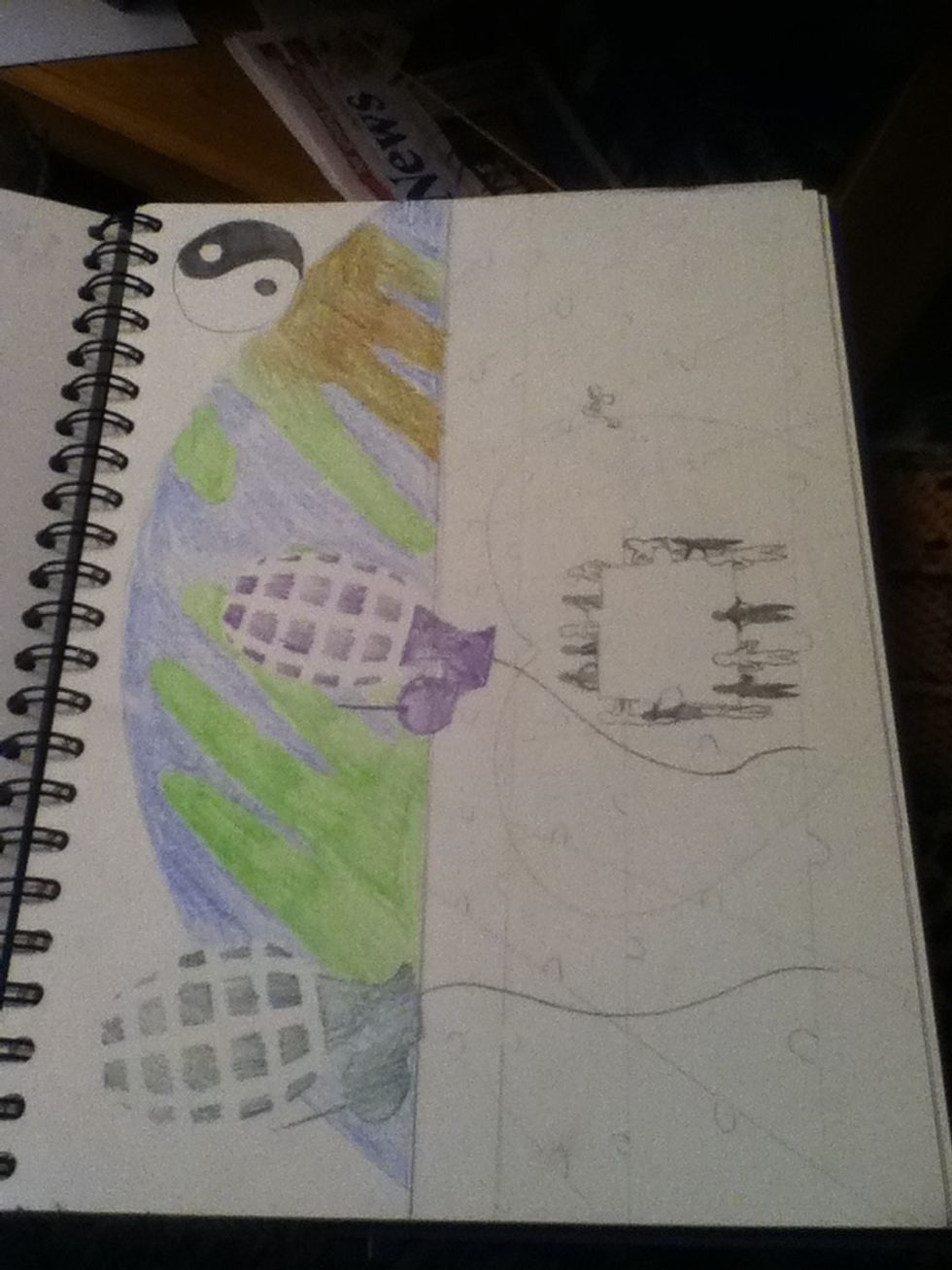 This is a design for a National Worldwide Peace poster competition