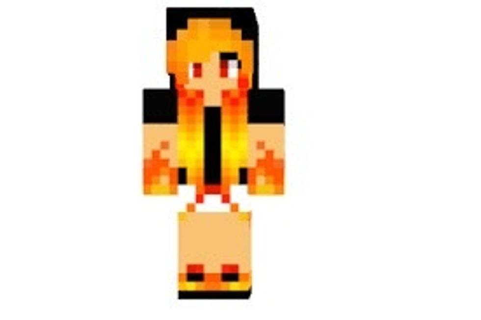 This is a fire and lava girl.
