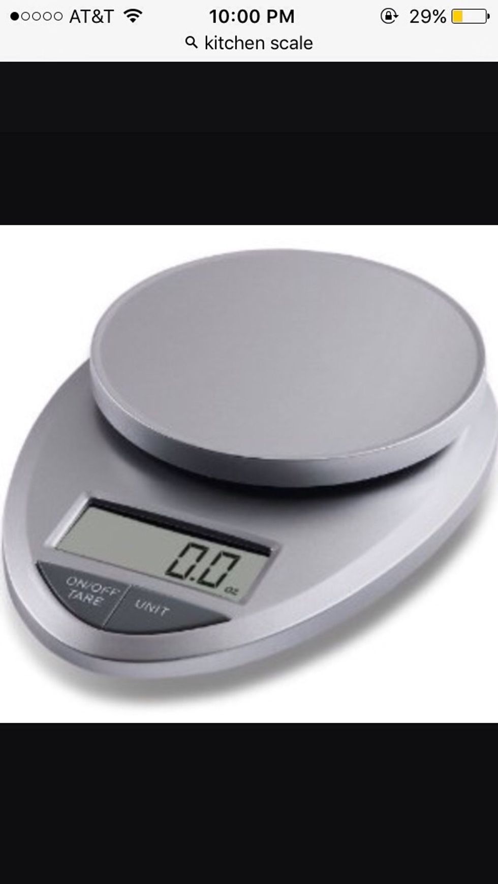 This is a food scale. It is used to weigh a different variety of foods. I can use this to weigh vegetables.