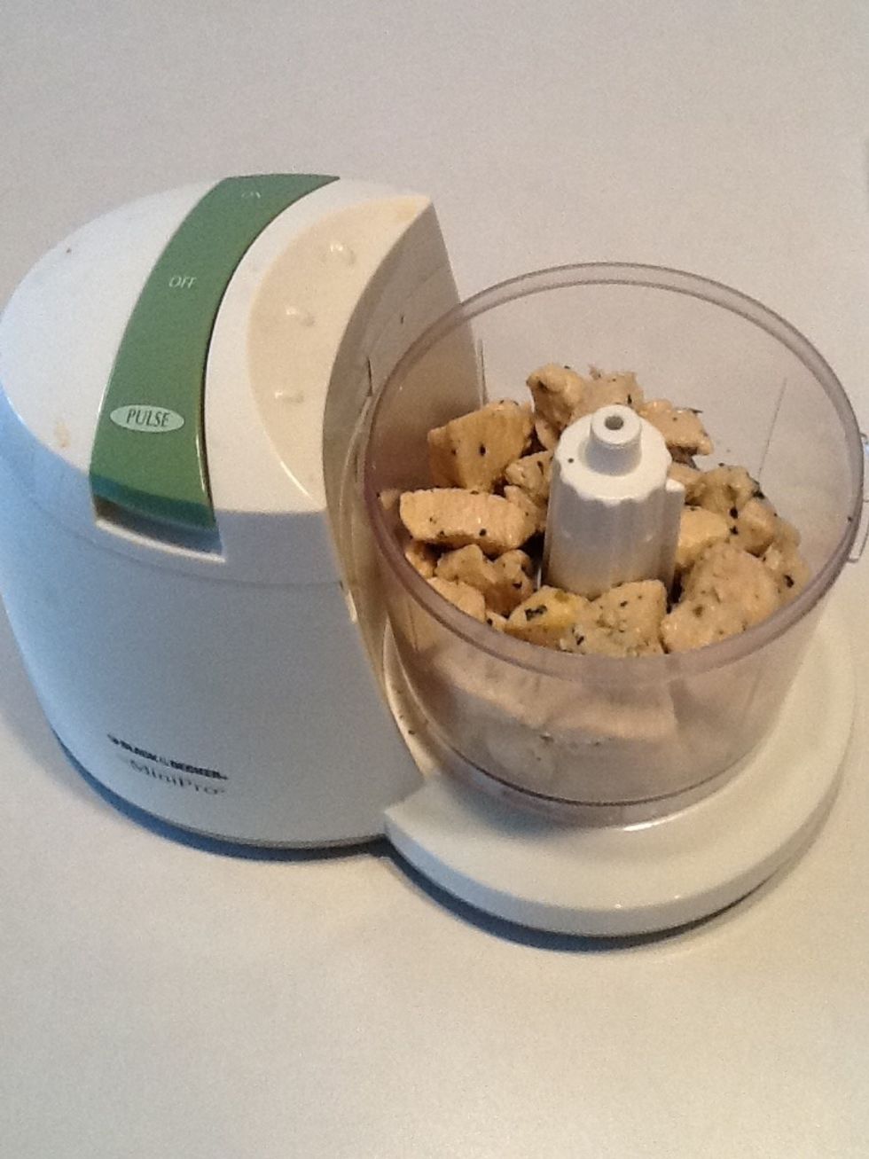 This is a great recipe for leftover chicken, just chop or shred!