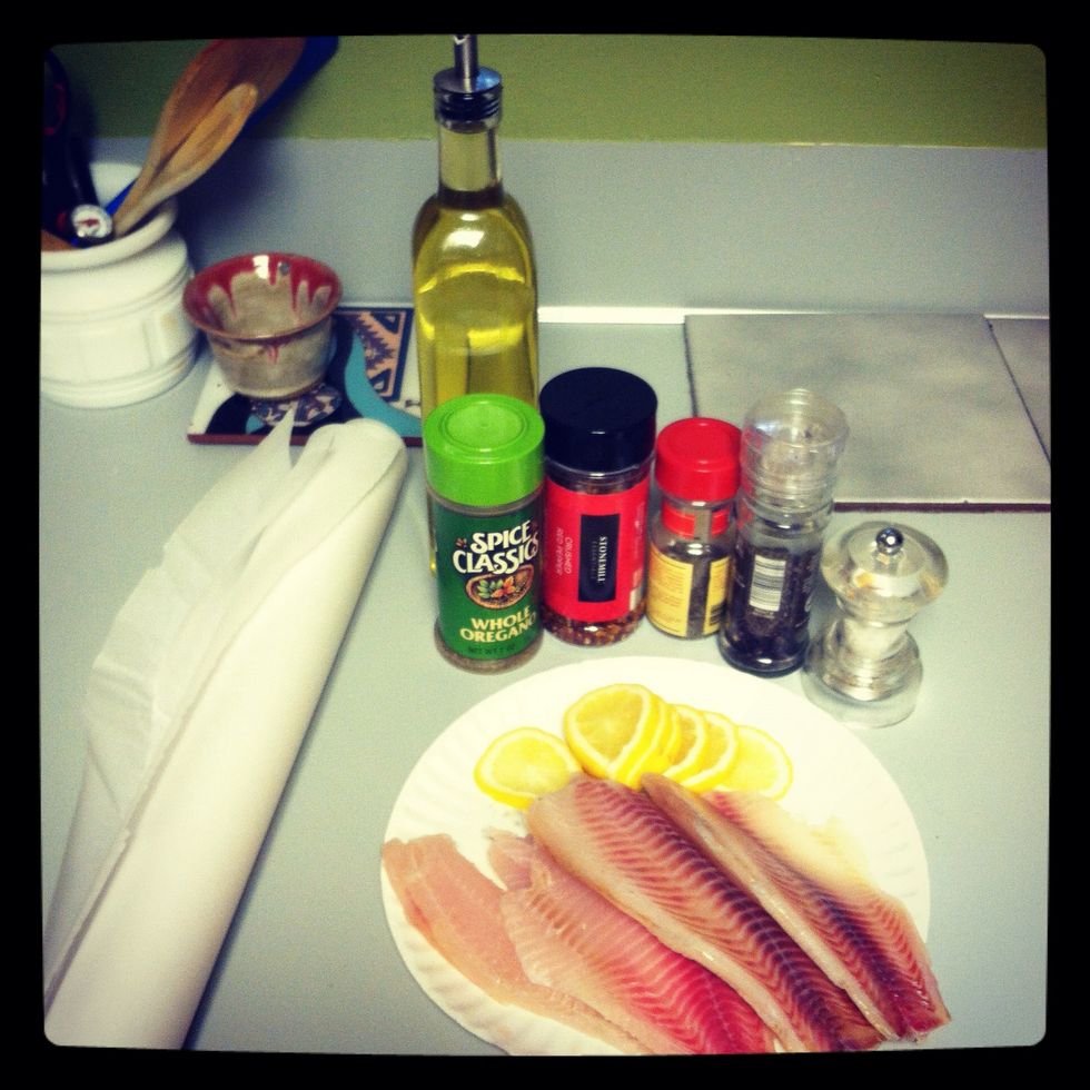 This is a great way to cook any type of fish. This is also perfect for a romantic dinner at home for two!