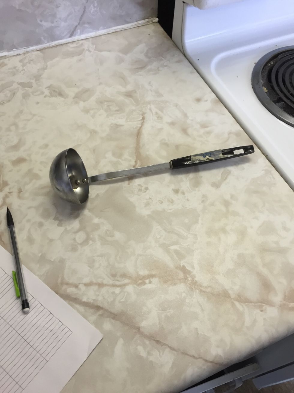 This is a ladle. You use it for scooping soup. I can use a ladle when I am eating soup.