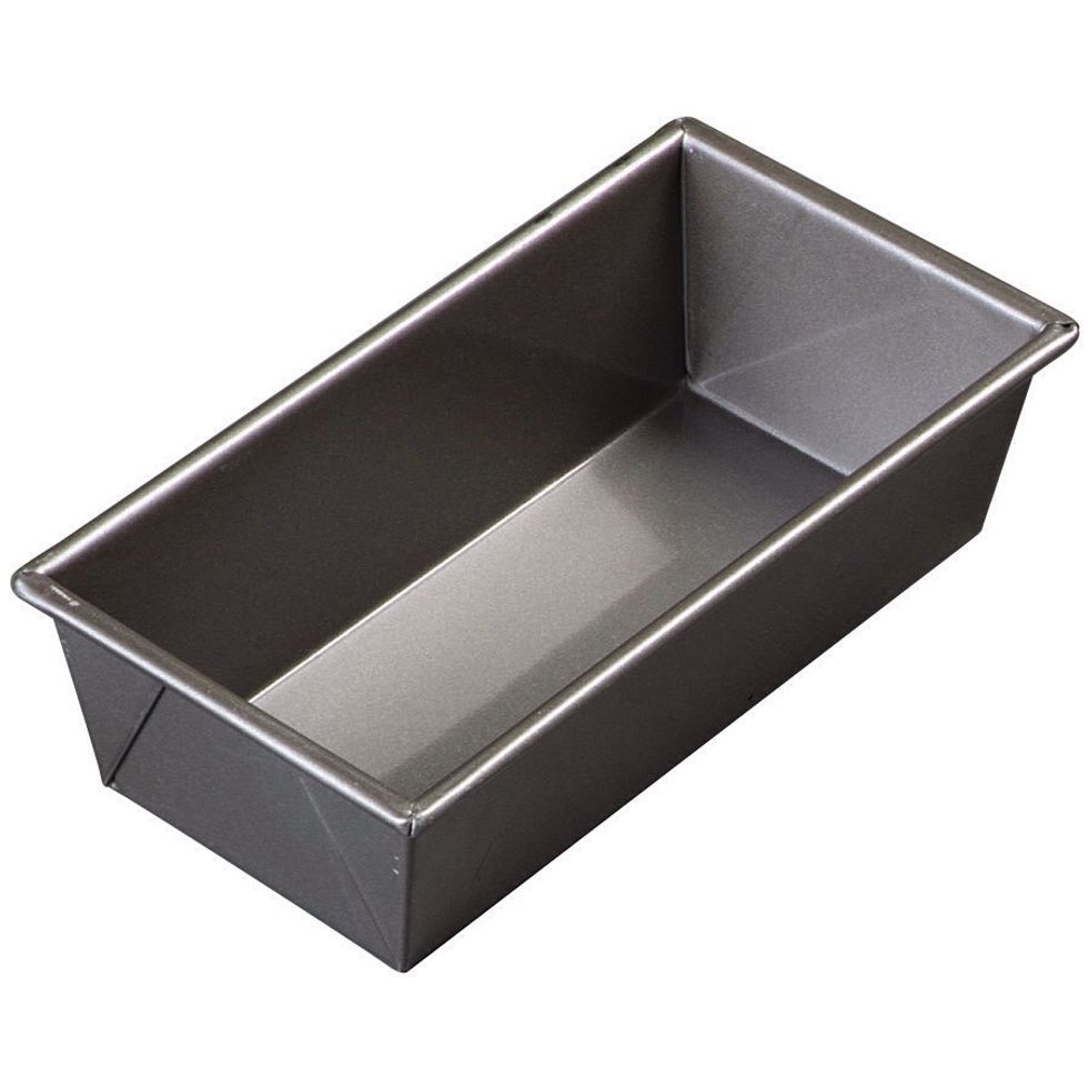 This is a loaf pan. It is used to put your bread in before you bake it.