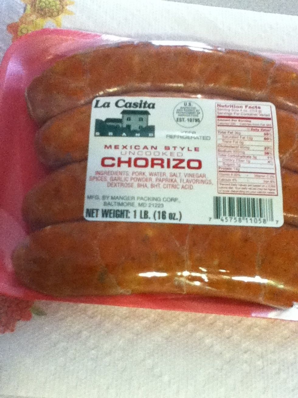 This is a more traditional Mexican chorizo. This'll have a big flavor and brick red color.