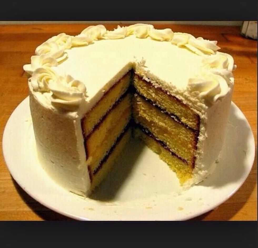 This is a picture of a cake I baked. Baking this cake helped me reach my goals because it showed me that I can do something without giving up and accomplishing something without messing it all up.