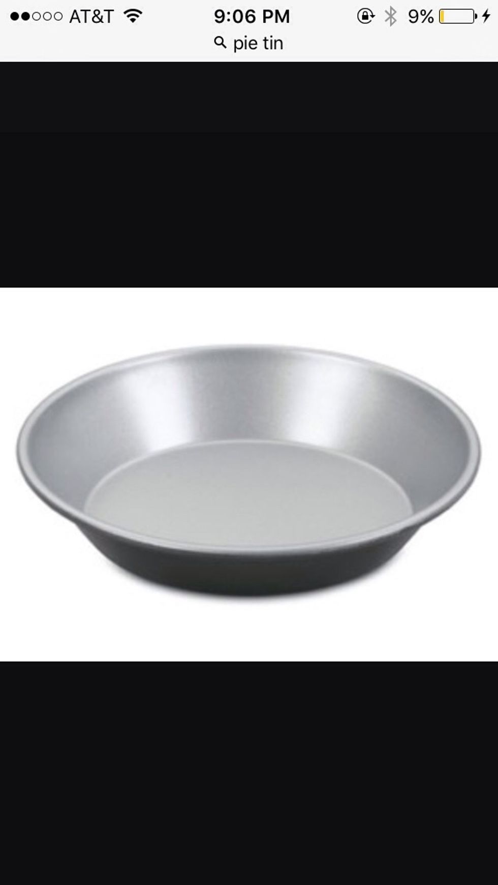 This is a pie tin which can be used to make pie. I can use this to make German Apple pancakes.