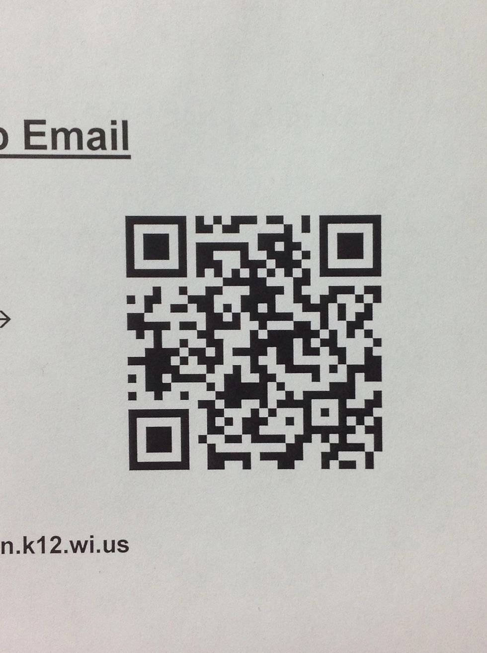 This is a QR code that you will scan to link you to a special site.