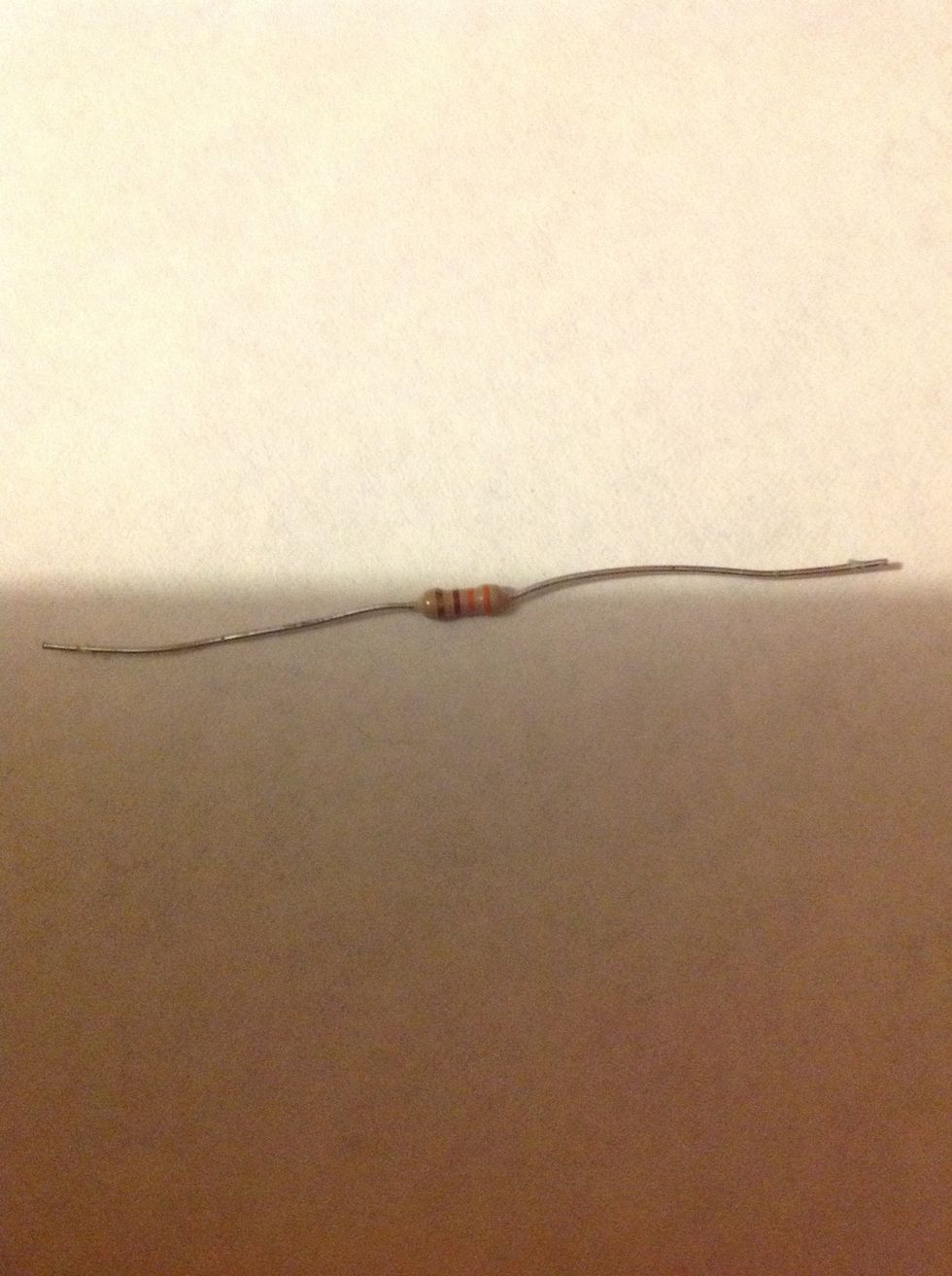 This is a resistor, I already mentioned that its resistance is 330 ohms.