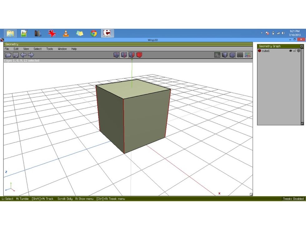 This is a RING SELECT. It selects all edges PARALLEL to each other.