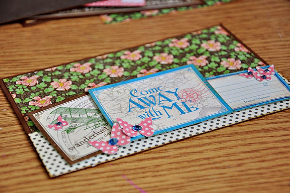 This is a sample of how I embellished one of the pages.