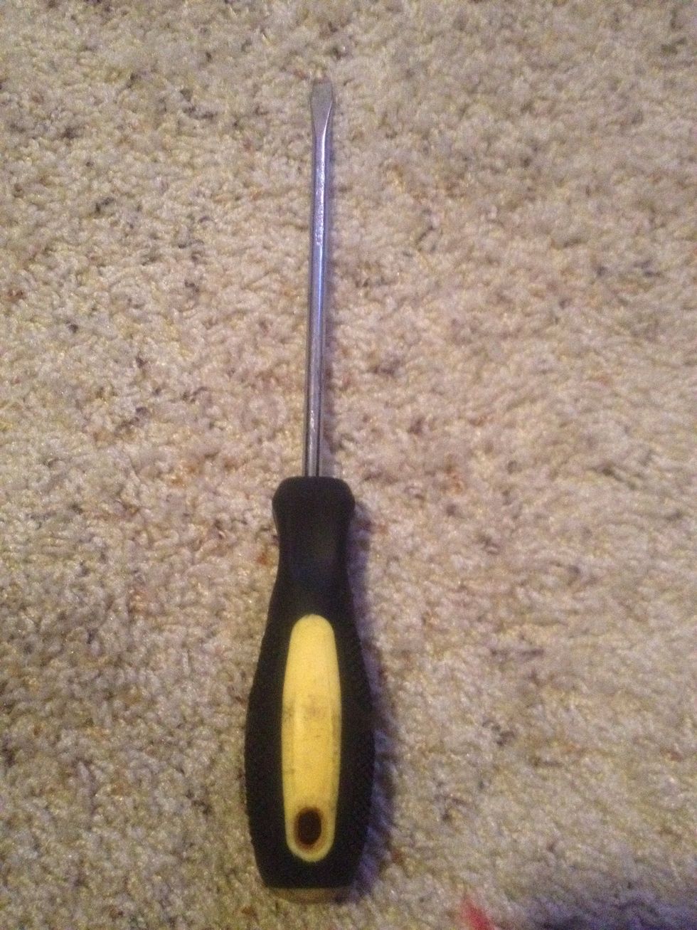 This is a screwdriver. The most universal tool used to insert or remove screws. Either flat head or a Phillips. Phillips are the x looking screws. There are also Robertson which look like a square.
