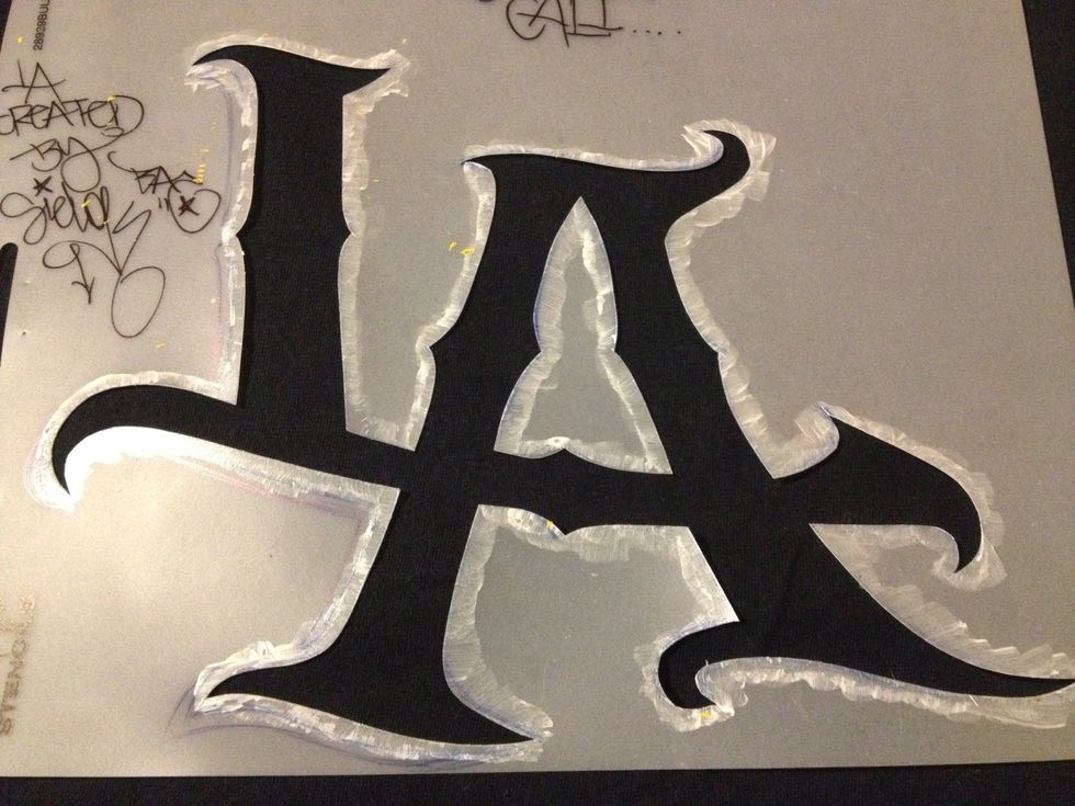 This is a stencil I made for a previous project I did.