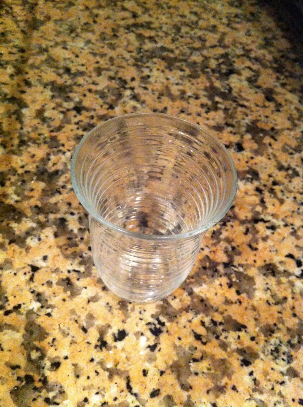 This is a traditional Turkish tea glass we used this to cut the small Circles.