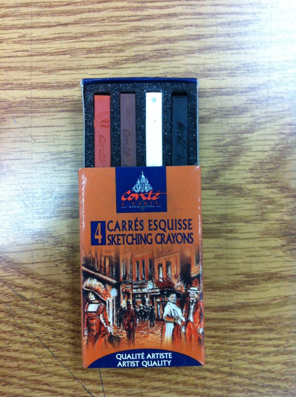 This is a typical set of conte crayons.
