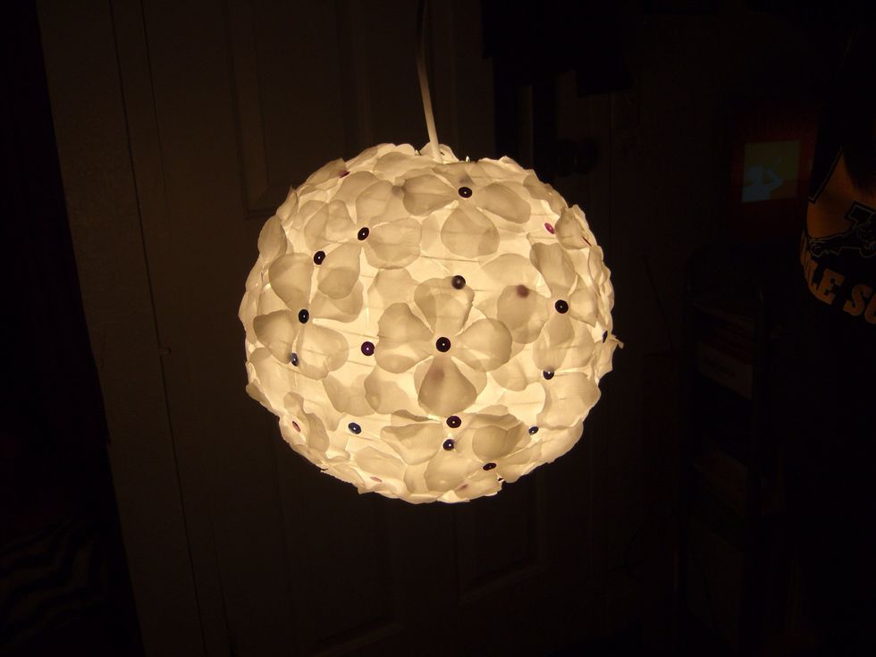 This is a version with a regular paper lantern and a cord kit
