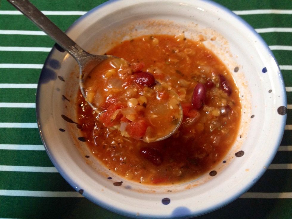 This is a very easy yet tasteful dish that works really well when it's getting colder outside. It's cheap too!