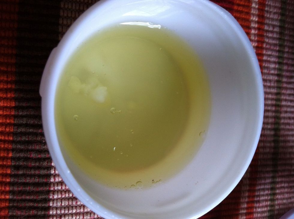 This is actually all the egg whites. All you do is take out 2 tbsp. then you can take the rest and cook with your egg yolk and make scrambled egg. Don't waste an egg.