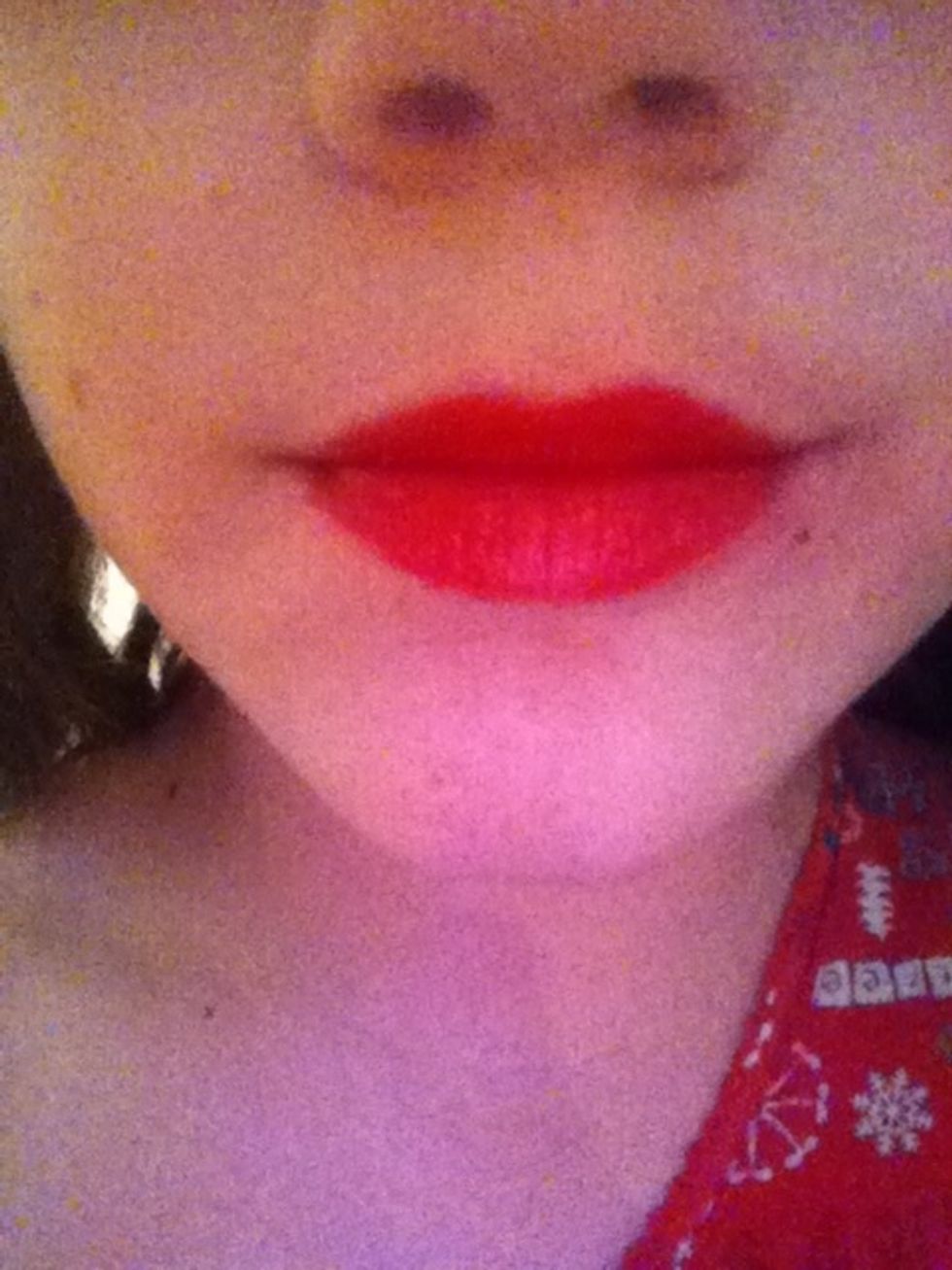 This is after applying it. Sorry about the horrid lighting.