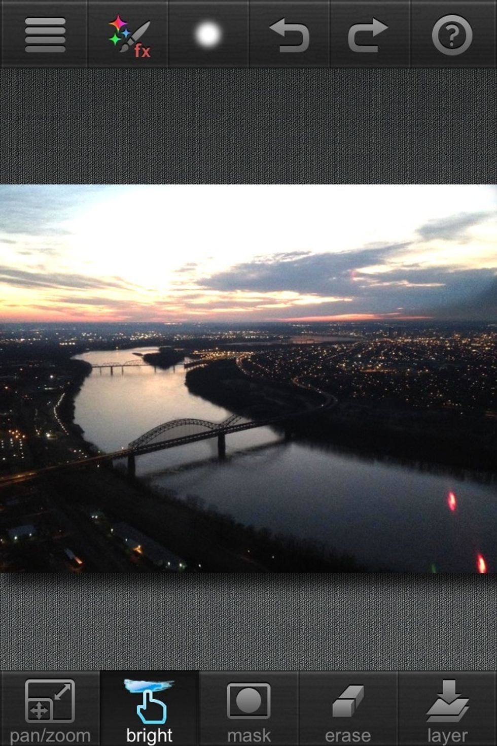 This is after I brightened the sky and river.