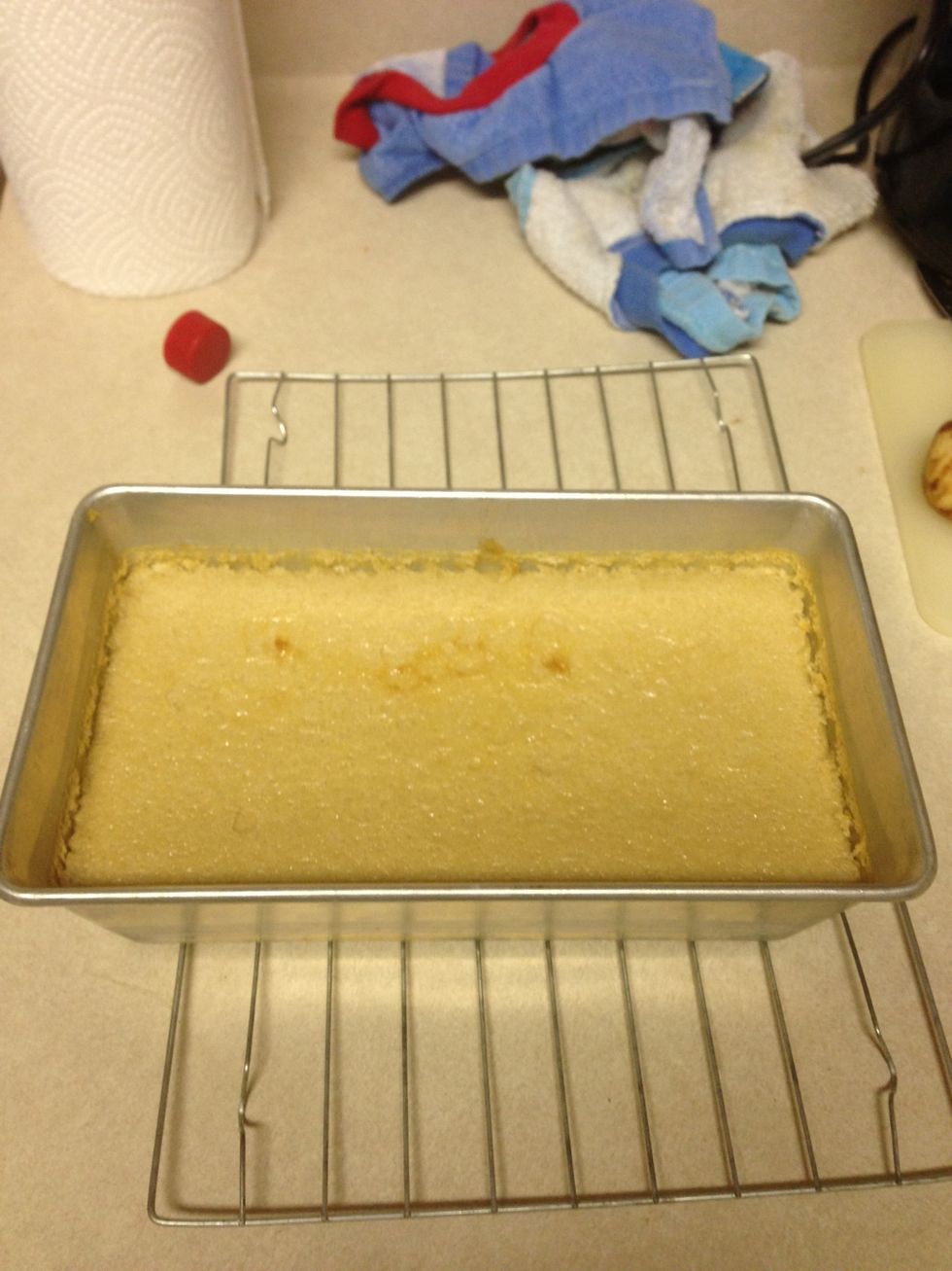 This is after I took out.. Let it cool and then add to fridge to completely cool making sure u place a cloth under so it won't damage the glass in fridge ..
