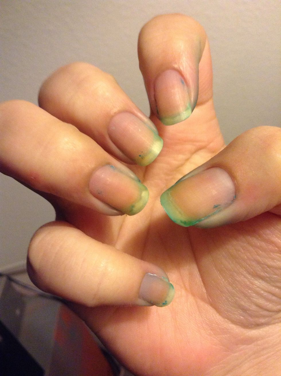 This is after ten minutes. It doesn't look that different in the pic, but I swear it's better.