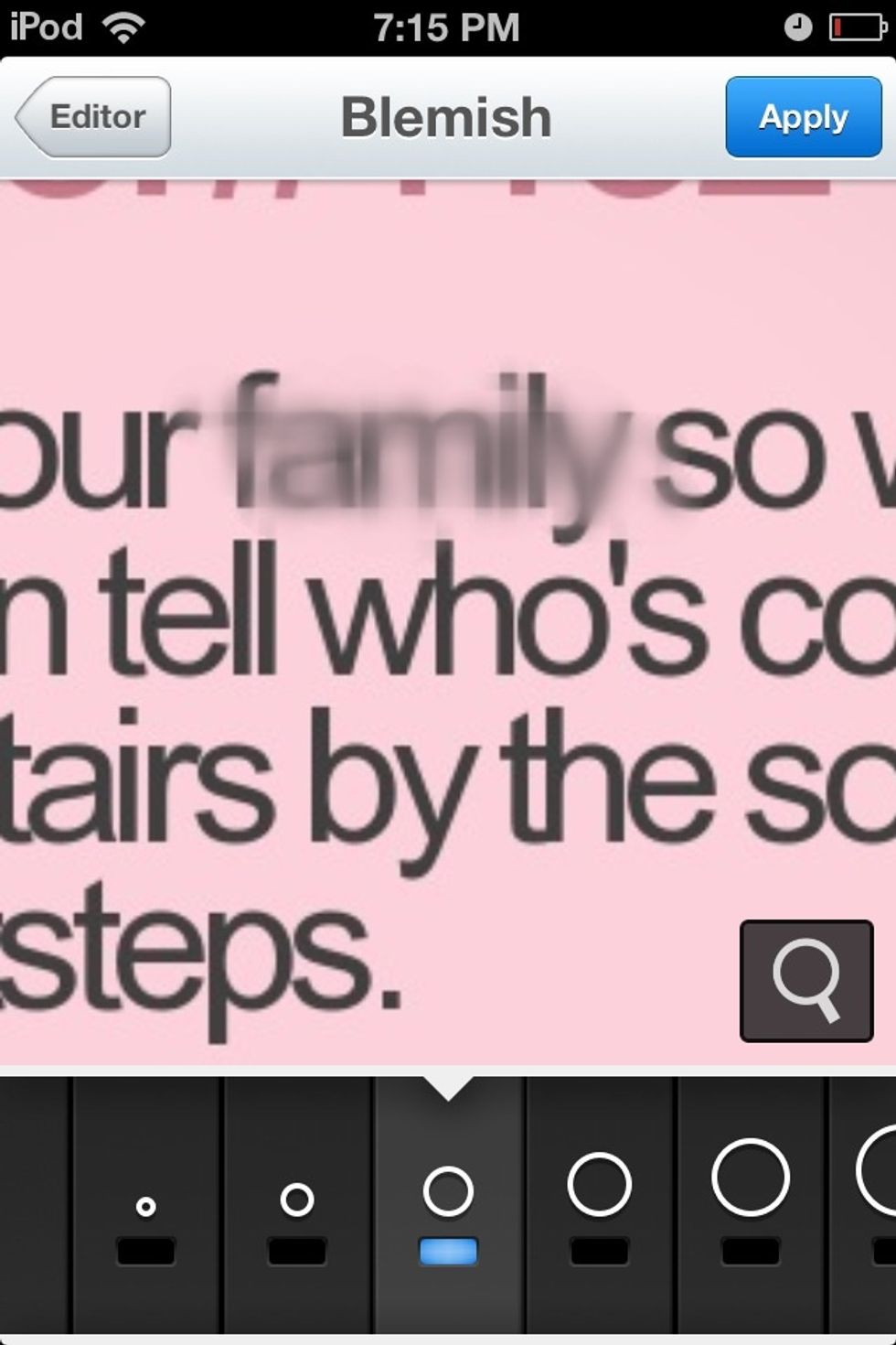 This is after three zigzags.