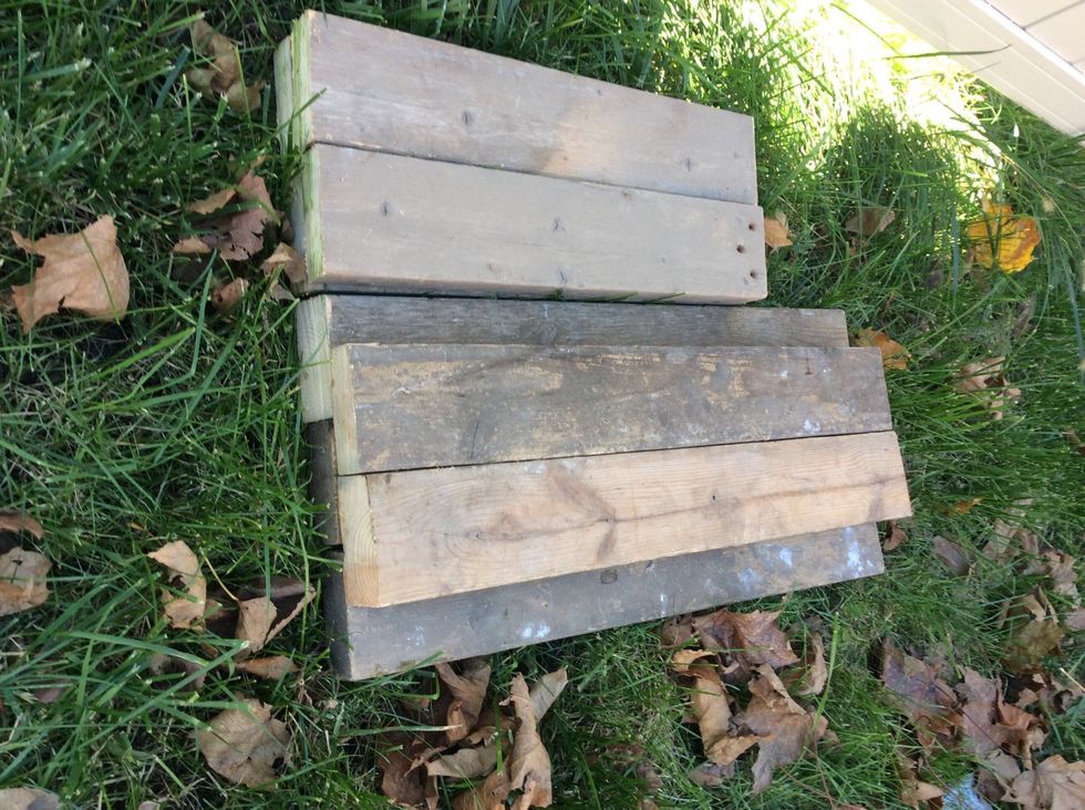 This is all of the wood you should need.