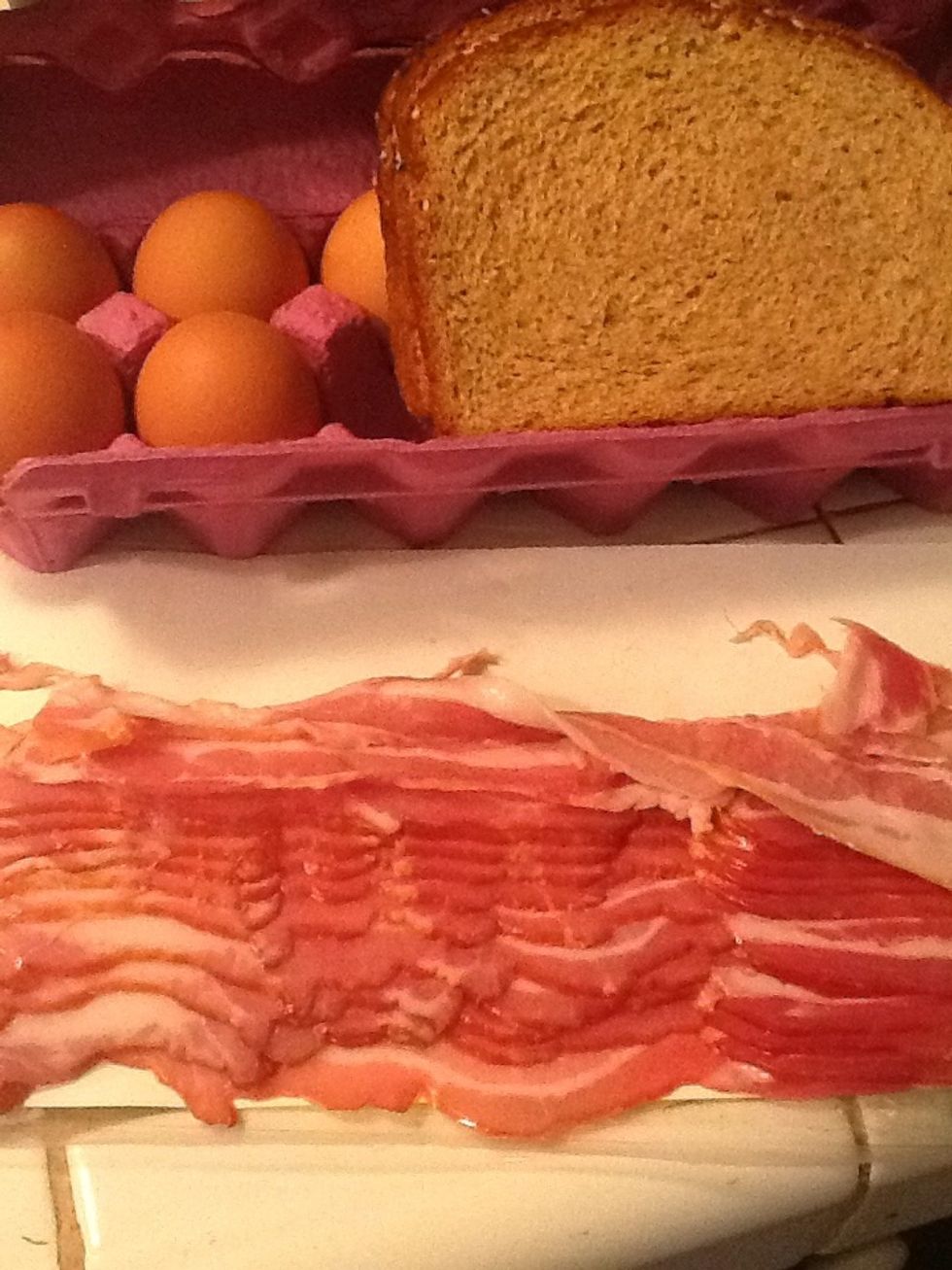 This is all you will need! You can add cheese, ham, sausage or anything you like!