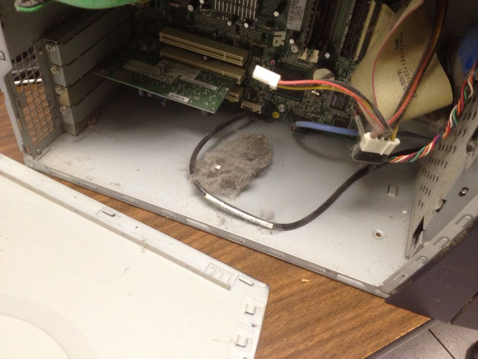 This is also an excellent opportunity to help your desktop computer run cooler by evicting dust bunnies from the inside of your computer. Yuck! You can use canned air or just a vacuum cleaner.