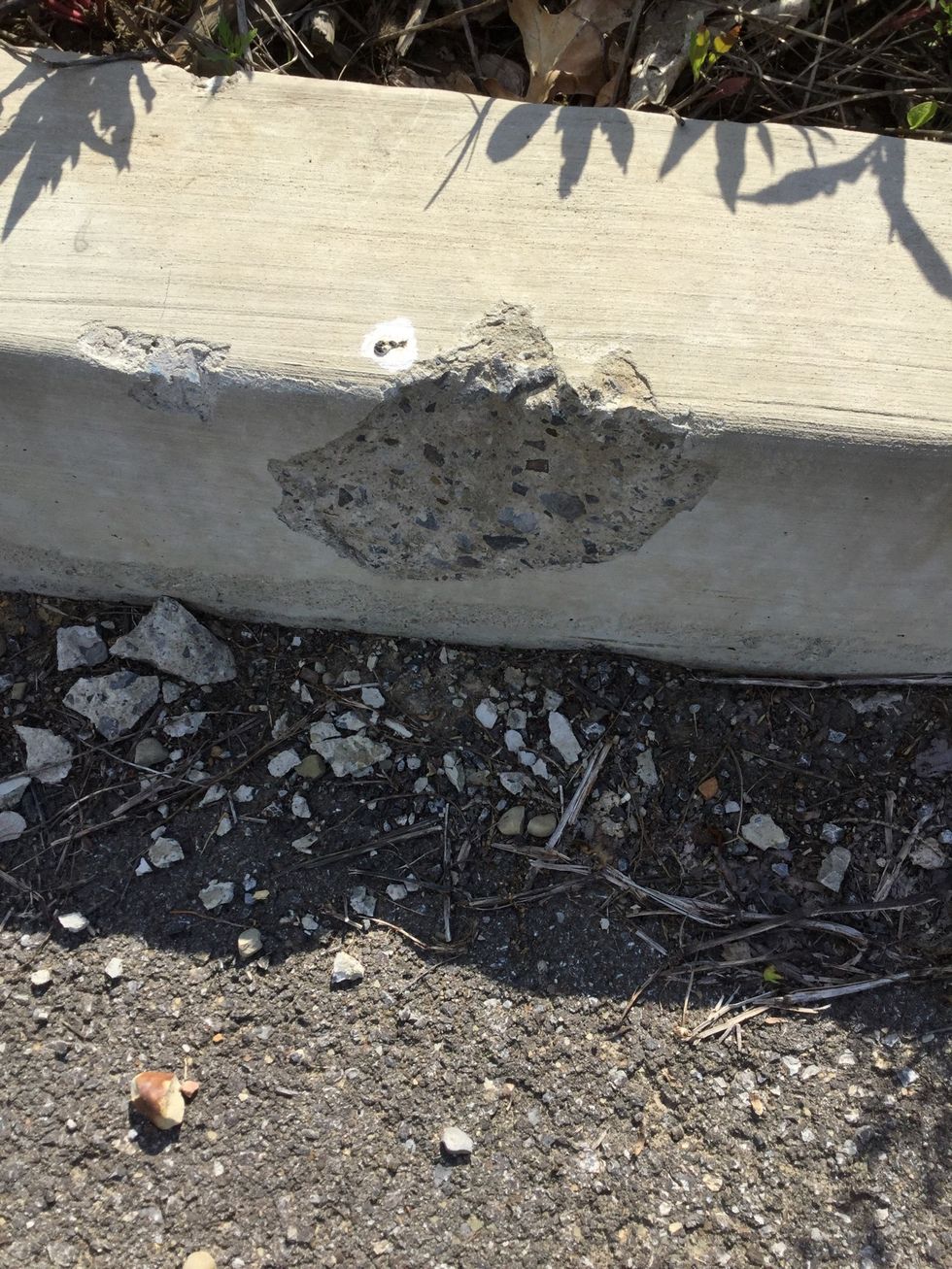 This is an example of deposition. We found it outside at Julia's house. We think this is caused by wind. ------->