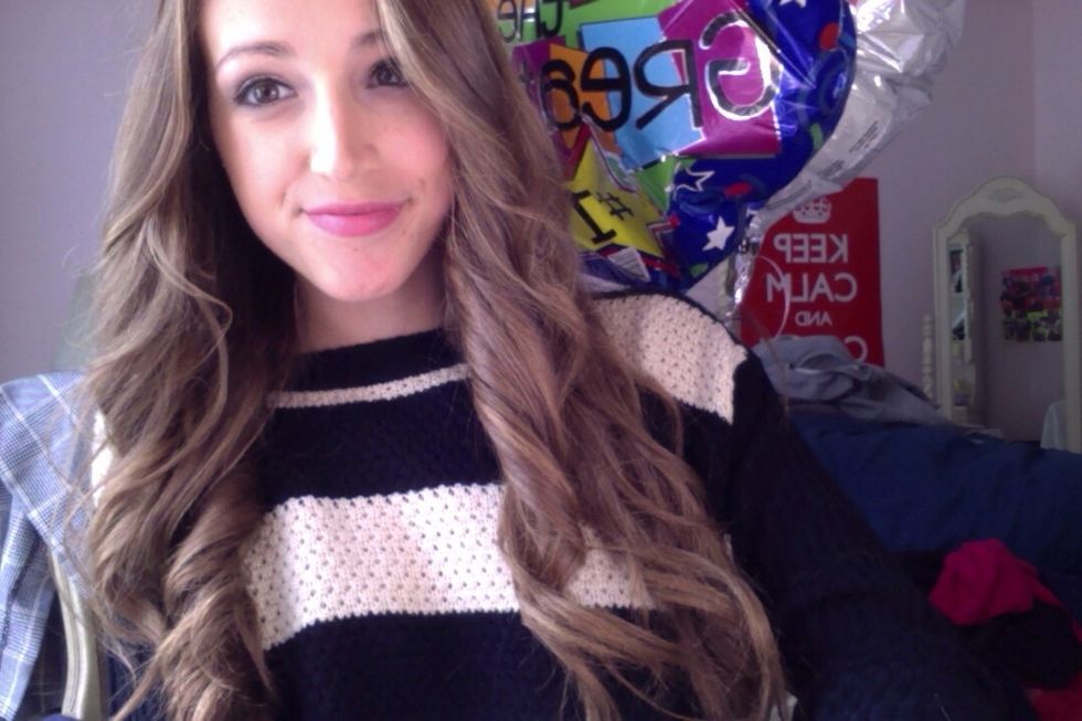 This is an example of loose and messy curls with my straighter