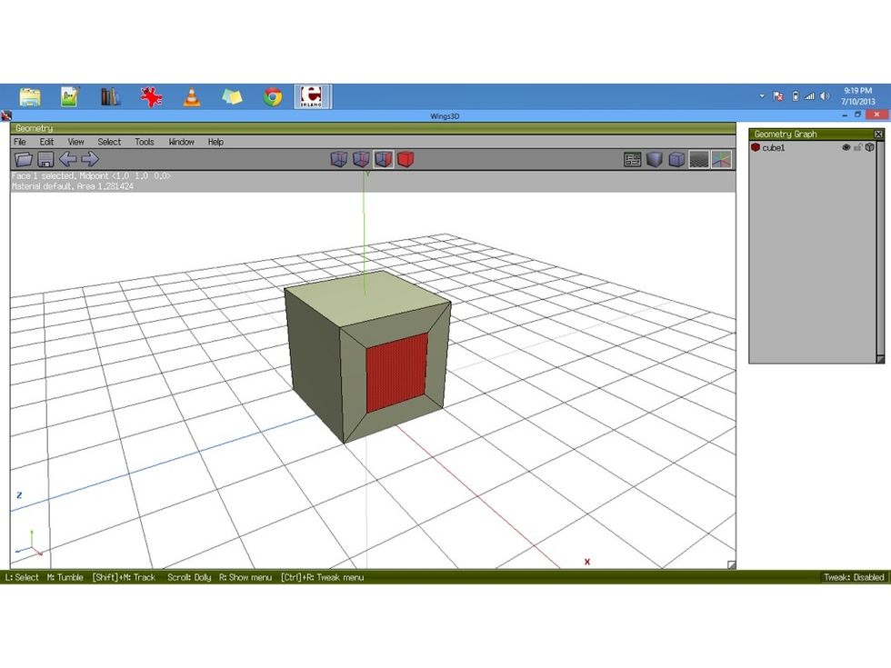 This is an INSET. You could hereafter EXTRUDE it and then SCALE it.