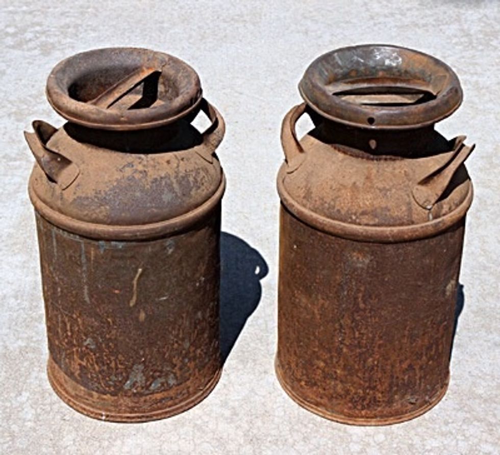 This is an old milk can we saw one of these at the OLC!
