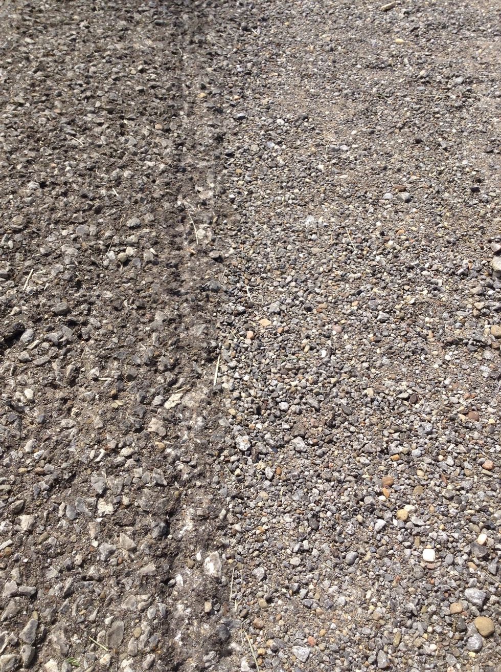 This is and example of erosion because this sediment has been eroded and now moved away.