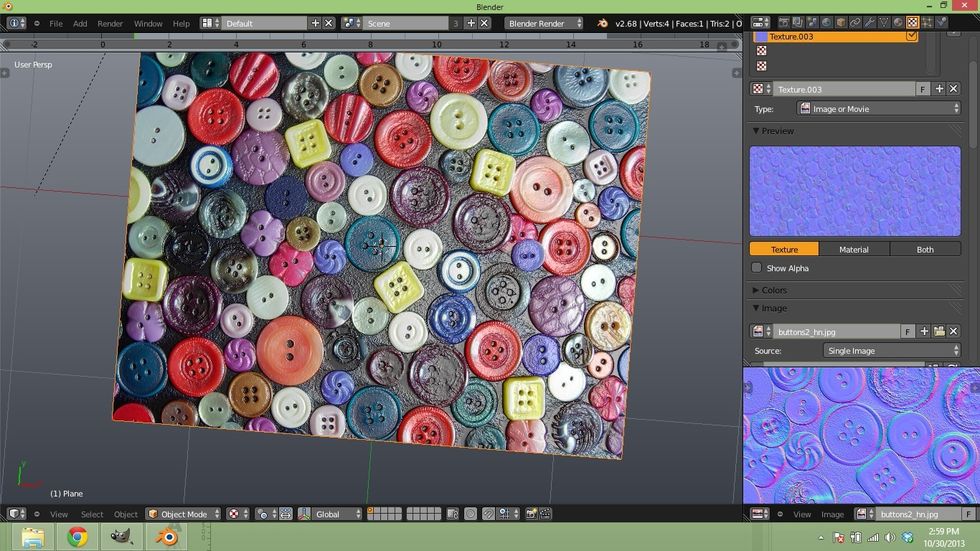 This is another example of what a NORMAL MAP can do.