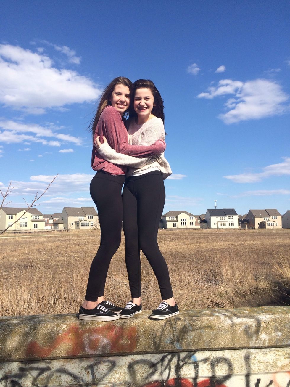 this is another photo of my friends. they always help me when Im feeling down also a quote I like is "friends are like stars, your can't always see them but there always there"