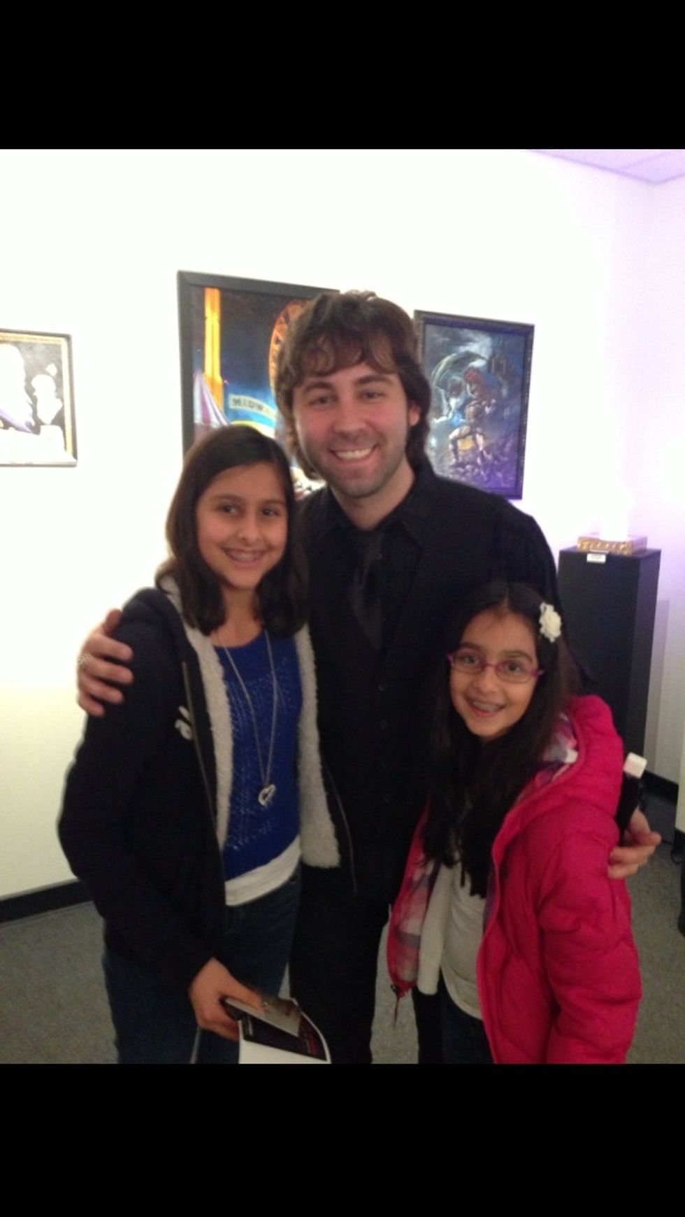 This is Anthony Kosar, he won my favorite show Faceoff and meeting him was awesome, it really inspired me to try to get onto a set and work in the movies.