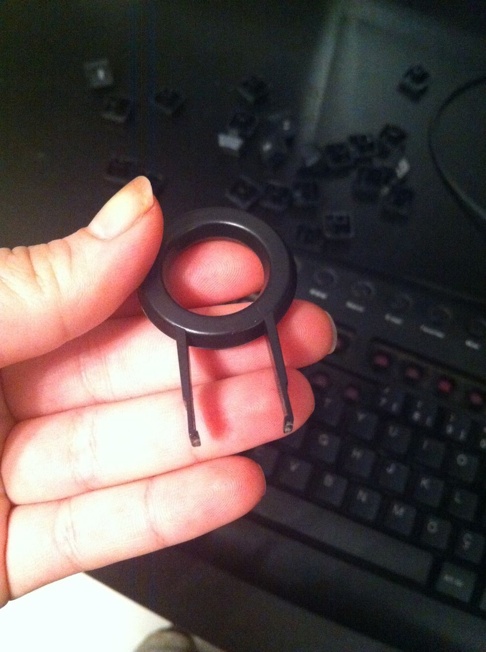 This is button extraction tool.. This tool inside the keyboard box