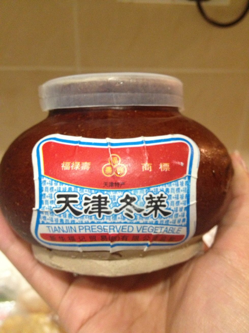 This is Chinese preserved vegetables.