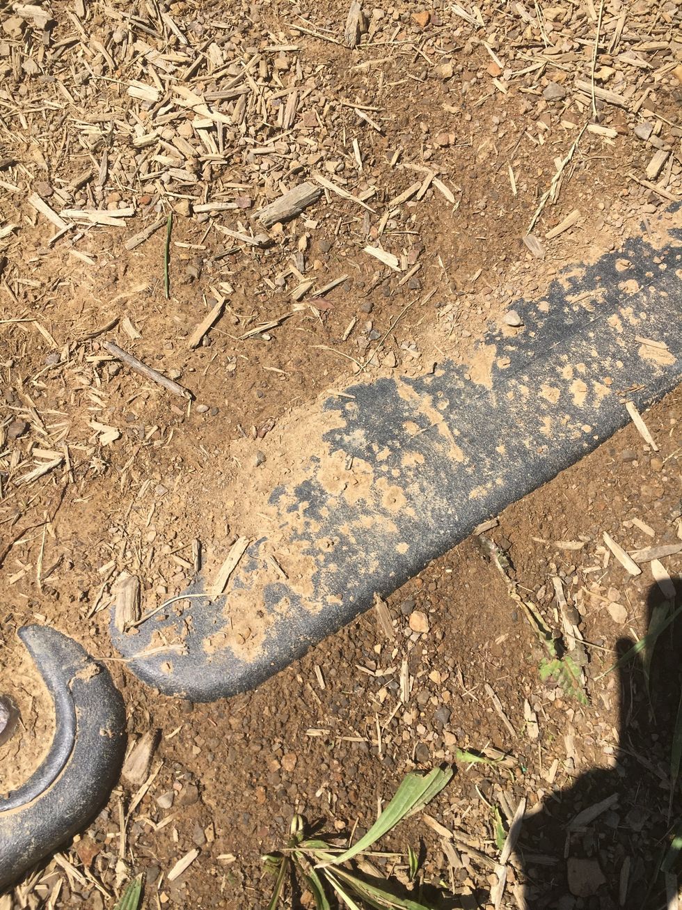 This is deposition because the material deposited to another location.