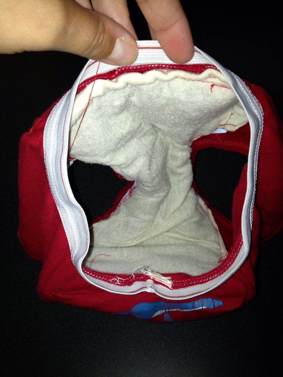 This is gross- I know- but it shows how much pee is in these things. Hardly any leaked out after time. For a homemade solution these work amazingly well.