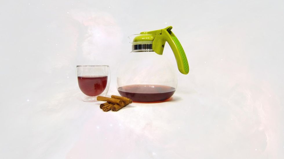 This is how Cinnamon Stick Tea should look like. A robust red color.