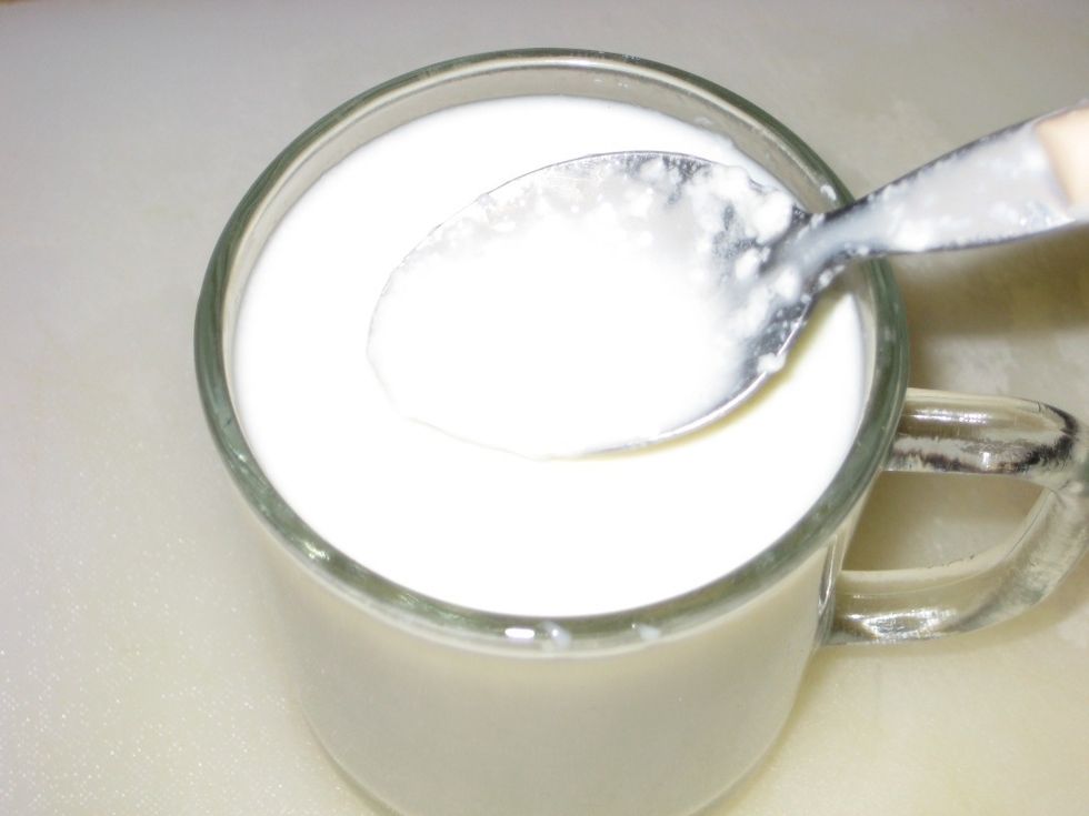 This is how it'll look. It's nice and thick and ready for use in your recipe. If you use vinegar, you will taste the vinegar. I would recommend you use lemon juice. You can store in fridge after this