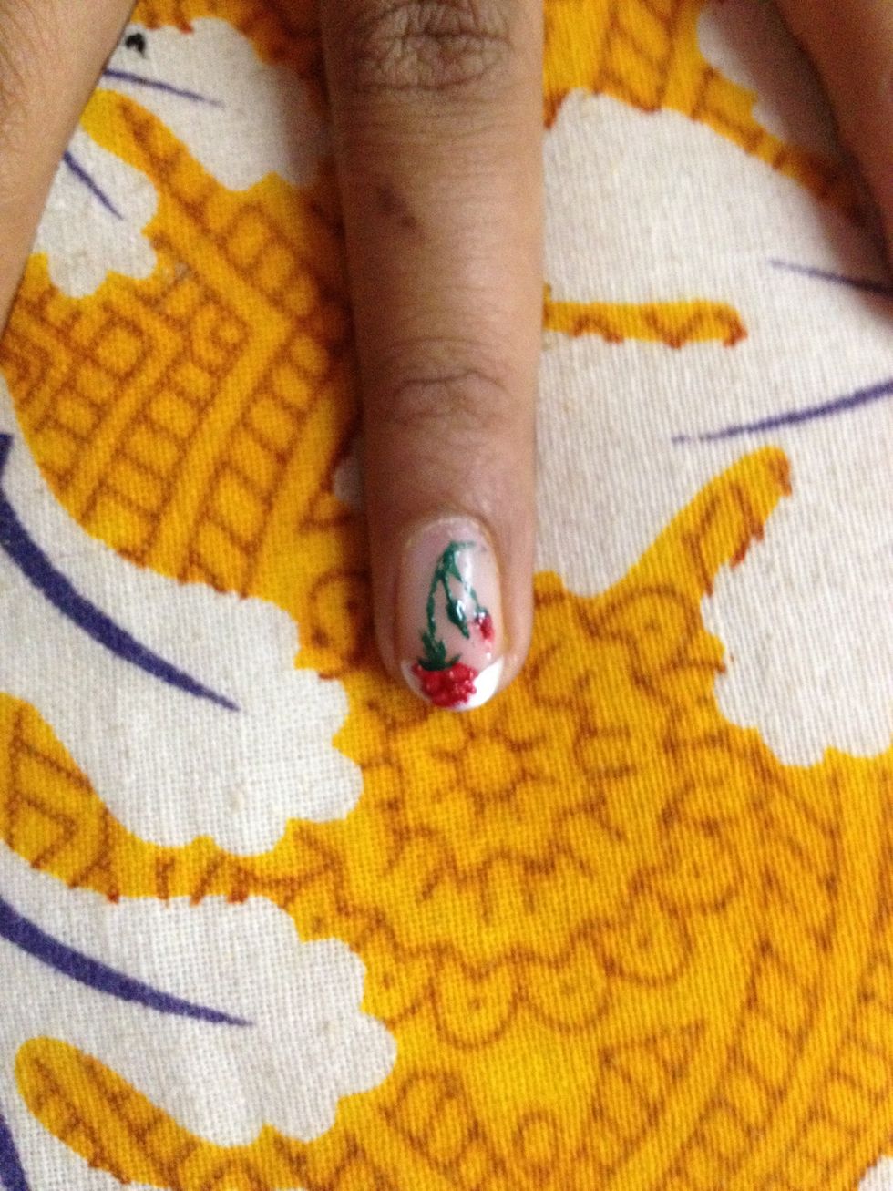 This is how it looks it the end..it's great with a french tip..