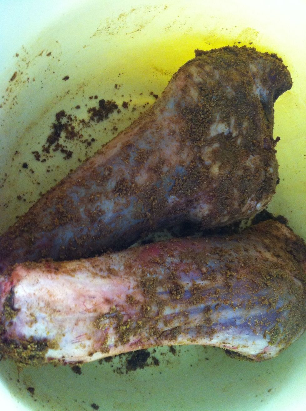 This is how it looks the next day